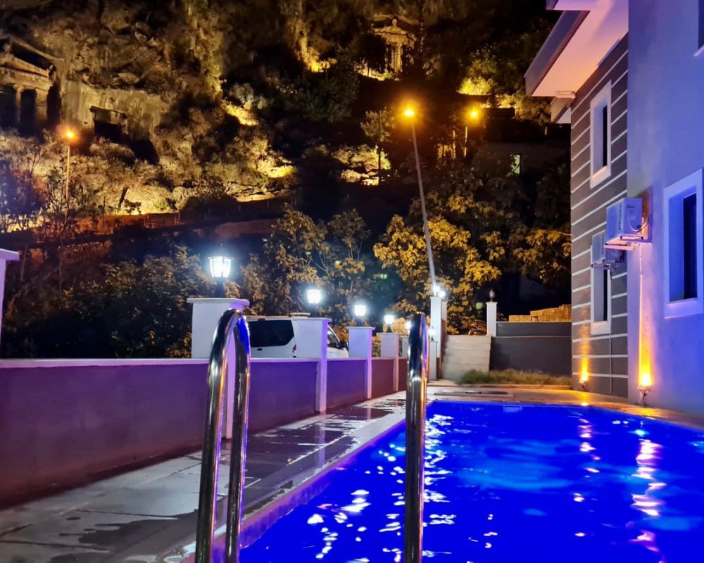 Fethiye Amintas mezarları manzarasi