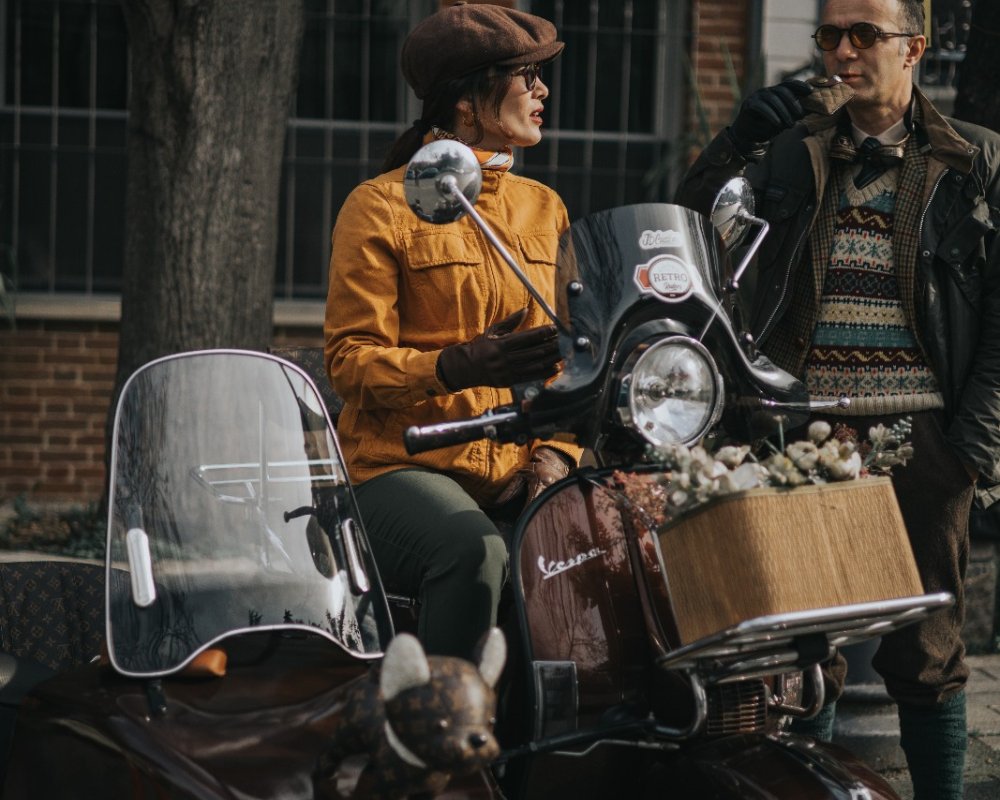 sepetli klasik vespa